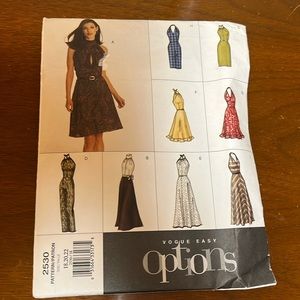 Vogue Dress Pattern #2530 Sz 18, 20, 22 UNCUT